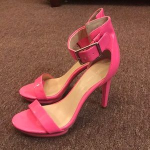 Calvin Klein Patent Leather Heeled Sandals